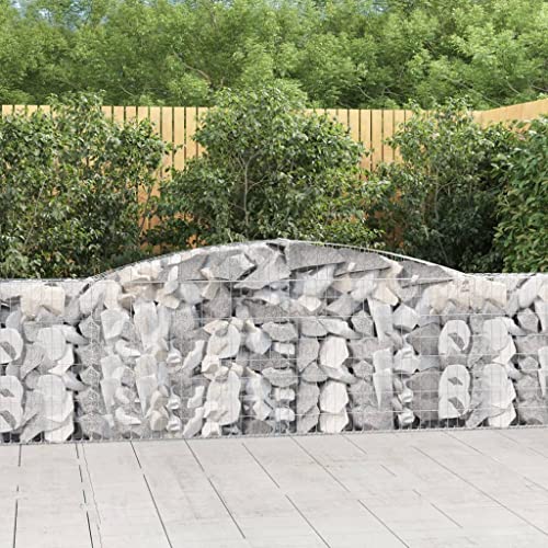 Gabimit Hochbogen 400x30x80/100 cm Verzinktes Eisen Blumentöpfe & Pflanzgefäße, Gartenpflege von KLYEON