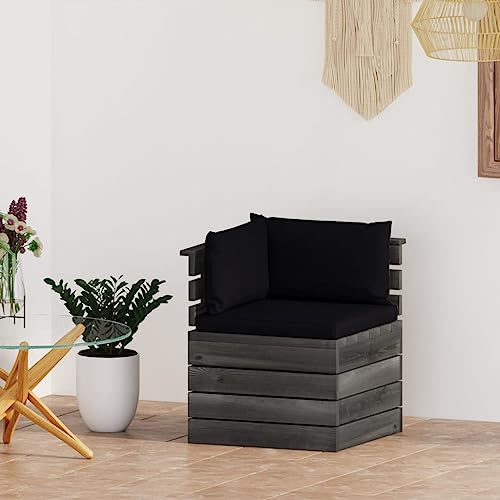 Garten-Paletten-Ecksofa mit Kissen Kiefernholz Garten Sofa Garten-Paletten-Ecksofa mit Kissen Kiefernholz Garten Sofa von KLYEON