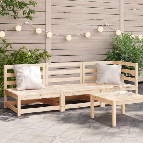 Gartensofa 3-Sitzer Massivholz Kiefer Garten Sofa Gartensofa 3-Sitzer Massivholz Kiefer Garten Sofa von KLYEON