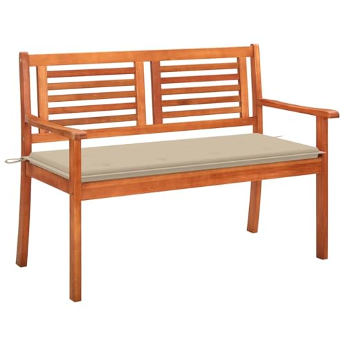 KLYEON 2-Sitzer-Gartenbank mit Auflage 120 cm Massivholz Eukalyptus Gartenmöbel KLYEON 2-Sitzer-Gartenbank mit Auflage 120 cm Massivholz Eukalyptus Gartenmöbel von KLYEON