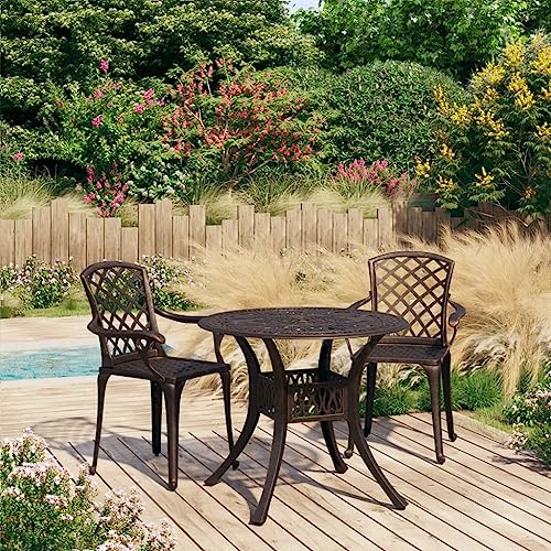 KLYEON 3-TLG. Bistro-Set Aluminiumguss Bronzen Gartenmöbel, Gartenmöbel-Sets KLYEON 3-TLG. Bistro-Set Aluminiumguss Bronzen Gartenmöbel, Gartenmöbel-Sets von KLYEON