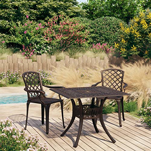 KLYEON 3-TLG. Bistro-Set Aluminiumguss Bronzen Gartenmöbel, Gartenmöbel-Sets KLYEON 3-TLG. Bistro-Set Aluminiumguss Bronzen Gartenmöbel, Gartenmöbel-Sets von KLYEON
