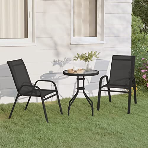 KLYEON 3-TLG. Garten-Bistro-Set Schwarz Gartenmöbel, Gartenmöbel-Sets KLYEON 3-TLG. Garten-Bistro-Set Schwarz Gartenmöbel, Gartenmöbel-Sets von KLYEON