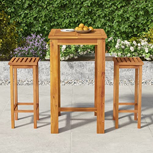KLYEON 3-TLG. Gartenbar-Set Massivholz Akazie Gartenmöbel, Gartenmöbel-Sets KLYEON 3-TLG. Gartenbar-Set Massivholz Akazie Gartenmöbel, Gartenmöbel-Sets von KLYEON