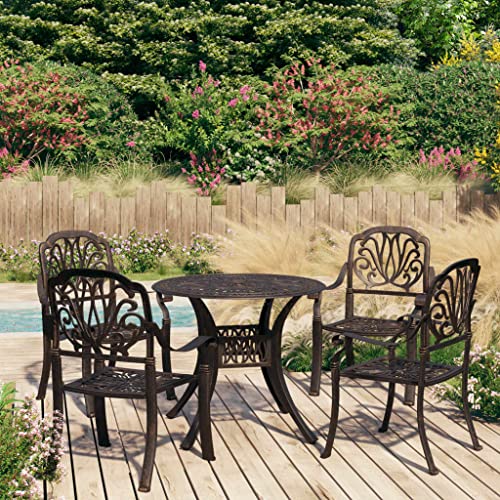 KLYEON 5-TLG. Bistro-Set Aluminiumguss Bronzen,Exklusives BistroSet aus Aluminiumguss Komfort und Stil für Ihre Terrasse Gartenmöbel KLYEON 5-TLG. Bistro-Set Aluminiumguss Bronzen,Exklusives BistroSet aus Aluminiumguss Komfort und Stil für Ihre Terrasse Gartenmöbel von KLYEON