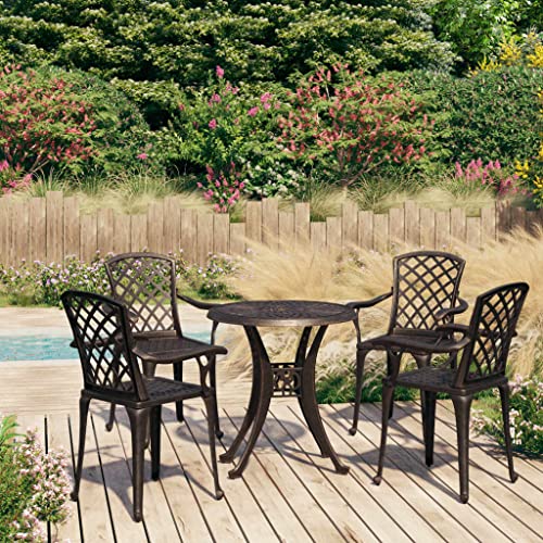 KLYEON 5-TLG. Bistro-Set Aluminiumguss Bronzen Gartenmöbel, Gartenmöbel-Sets KLYEON 5-TLG. Bistro-Set Aluminiumguss Bronzen Gartenmöbel, Gartenmöbel-Sets von KLYEON
