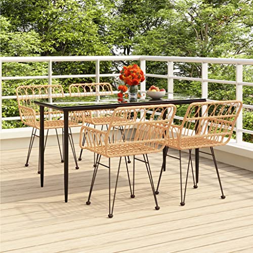 KLYEON 5-TLG. Garten-Essgruppe Poly Rattan Gartenmöbel, Gartenmöbel-Sets KLYEON 5-TLG. Garten-Essgruppe Poly Rattan Gartenmöbel, Gartenmöbel-Sets von KLYEON
