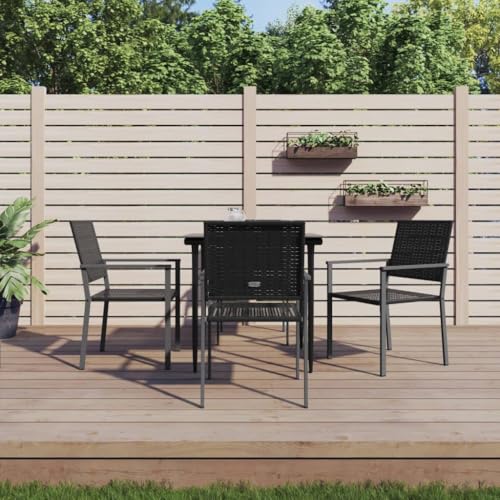 KLYEON 5-TLG. Garten-Essgruppe Poly Rattan und Stahl Gartenmöbel, Gartenmöbel-Sets KLYEON 5-TLG. Garten-Essgruppe Poly Rattan und Stahl Gartenmöbel, Gartenmöbel-Sets von KLYEON
