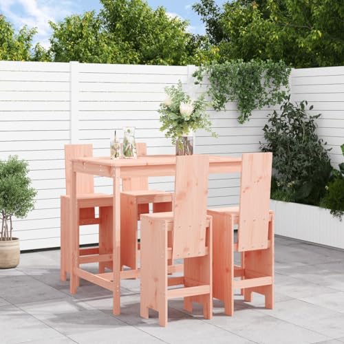 KLYEON 5-TLG. Gartenbar-Set Massivholz Douglasie Gartenmöbel, Gartenmöbel-Sets von KLYEON
