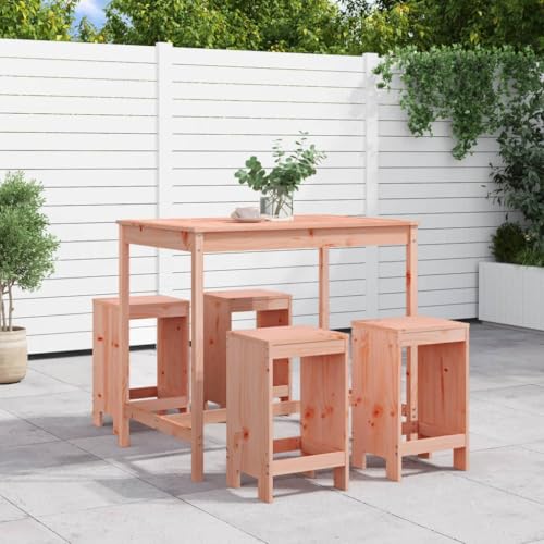 KLYEON 5-TLG. Gartenbar-Set Massivholz Douglasie Gartenmöbel, Gartenmöbel-Sets von KLYEON