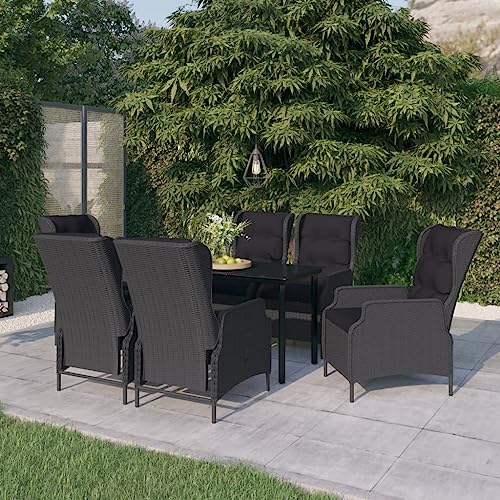 KLYEON 7-TLG. Garten-Essgruppe Dunkelgrau Gartenmöbel, Gartenmöbel-Sets KLYEON 7-TLG. Garten-Essgruppe Dunkelgrau Gartenmöbel, Gartenmöbel-Sets von KLYEON