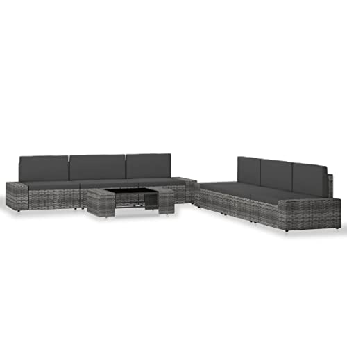 KLYEON 7-TLG. Garten-Lounge-Set Poly Rattan Grau Gartenmöbel, Gartenmöbel-Sets KLYEON 7-TLG. Garten-Lounge-Set Poly Rattan Grau Gartenmöbel, Gartenmöbel-Sets von KLYEON