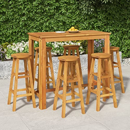 KLYEON 7-TLG. Gartenbar-Set Massivholz Akazie Gartenmöbel, Gartenmöbel-Sets KLYEON 7-TLG. Gartenbar-Set Massivholz Akazie Gartenmöbel, Gartenmöbel-Sets von KLYEON