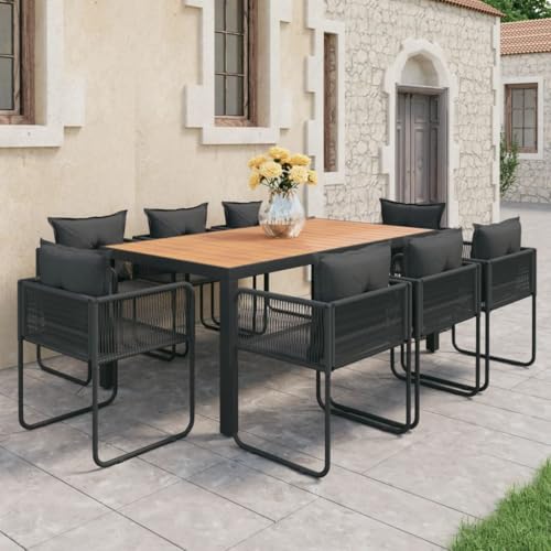 KLYEON 9-TLG. Garten-Essgruppe PVC Rattan Schwarz und Braun Gartenmöbel, Gartenmöbel-Sets KLYEON 9-TLG. Garten-Essgruppe PVC Rattan Schwarz und Braun Gartenmöbel, Gartenmöbel-Sets von KLYEON