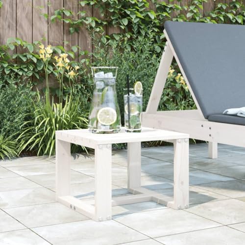 KLYEON Garten-Beistelltisch Weiß 40x38x28,5 cm Massivholz Kiefer,Kleiner Gartentisch aus massivem Kiefernholz mit Lattentischplatte, ideal für Balkon, Terrasse und Garten Gartenmöbel & Zubehör KLYEON Garten-Beistelltisch Weiß 40x38x28,5 cm Massivholz Kiefer,Kleiner Gartentisch aus massivem Kiefernholz mit Lattentischplatte, ideal für Balkon, Terrasse und Garten Gartenmöbel & Zubehör von KLYEON