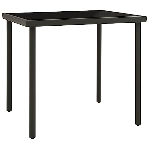 KLYEON Garten-Esstisch Anthrazit 80x80x72 cm Glas und Stahl Gartenmöbel Tische KLYEON Garten-Esstisch Anthrazit 80x80x72 cm Glas und Stahl Gartenmöbel Tische von KLYEON