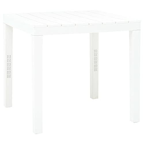 KLYEON Gartentisch Weiß 78 x 78 x 72 cm Kunststoff Gartenmöbel Tische KLYEON Gartentisch Weiß 78 x 78 x 72 cm Kunststoff Gartenmöbel Tische von KLYEON