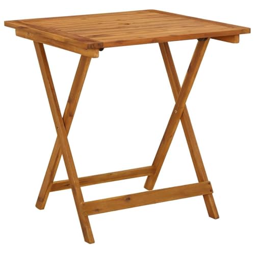 KLYEON Klappbarer Gartentisch 70 x 70 x 75 cm Massivholz Akazie Gartenmöbel Tische von KLYEON
