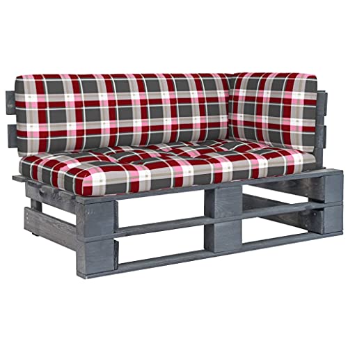 KLYEON Outdoor-Ecksofa Paletten Kiefernholz Imprägniert Grau Garten Sofa KLYEON Outdoor-Ecksofa Paletten Kiefernholz Imprägniert Grau Garten Sofa von KLYEON