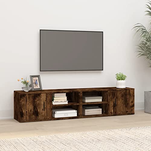 KLYEON TV-Schränke 2 STK. Räuchereiche geräumig Kiefernholz Mediamöbel for Tagungsraum 80x31,5x36 cm Holzwerkstoff KLYEON TV-Schränke 2 STK. Räuchereiche geräumig Kiefernholz Mediamöbel for Tagungsraum 80x31,5x36 cm Holzwerkstoff von KLYEON