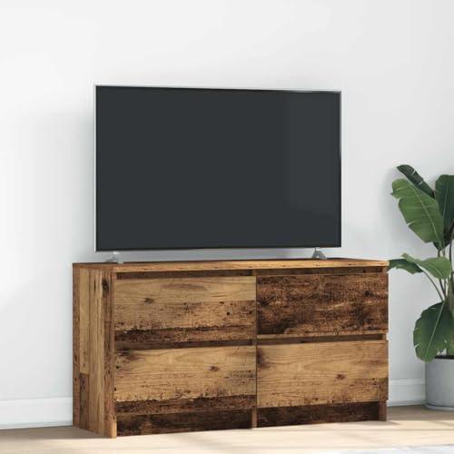 KLYEON TV-Schrank Altholz-Optik Wohnzimmermöbel TV Möbel Hängeschrank Wohnzimmer for Schlafzimmer 100x35x54 cm Holzwerkstoff KLYEON TV-Schrank Altholz-Optik Wohnzimmermöbel TV Möbel Hängeschrank Wohnzimmer for Schlafzimmer 100x35x54 cm Holzwerkstoff von KLYEON