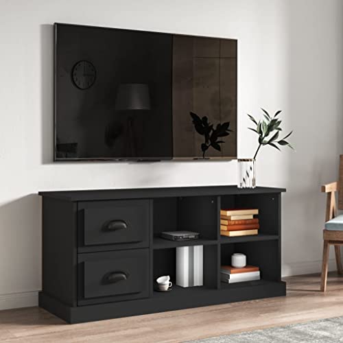 KLYEON TV-Schrank Schwarz Vertikale Montage Wohnzimmereinrichtung Wohnwand mit Stauraum for Tagungsraum 102x35,5x47,5 cm Holzwerkstoff KLYEON TV-Schrank Schwarz Vertikale Montage Wohnzimmereinrichtung Wohnwand mit Stauraum for Tagungsraum 102x35,5x47,5 cm Holzwerkstoff von KLYEON