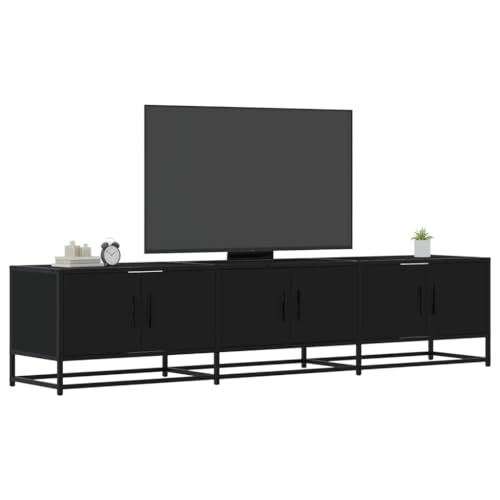 KLYEON TV-Schrank Schwarz Wandmontage einfache Montage Wohnzimmereinrichtung for Schlafzimmer 180x35x41 cm Holzwerkstoff von KLYEON