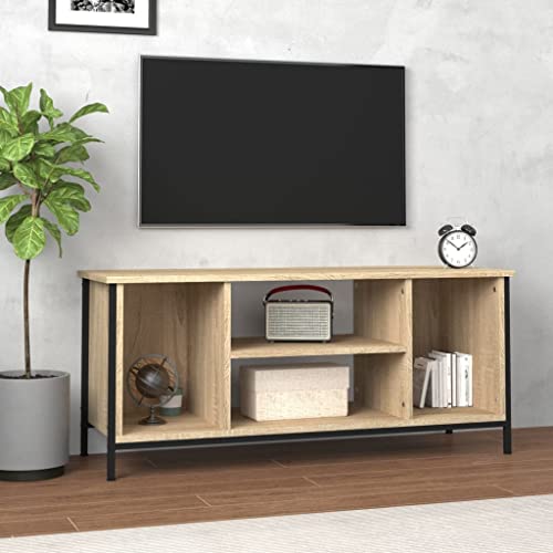 KLYEON TV-Schrank Sonoma-Eiche Sonoma Eiche aus Holz Montagefreundlich for Wohnzimmer 102x35x45 cm Holzwerkstoff von KLYEON