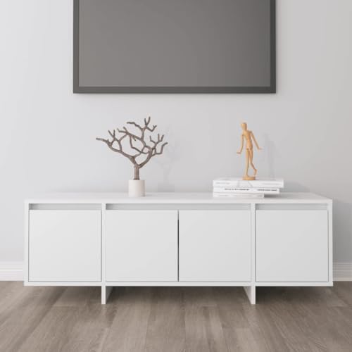KLYEON TV-Schrank Weiß Modernes Design Wohnzimmermöbel HiFiSchrank for Tagungsraum 120x30x40,5 cm Holzwerkstoff von KLYEON