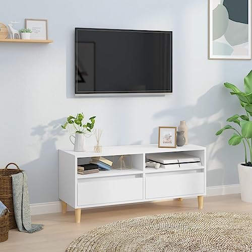 KLYEON TV-Schrank Weiß Robust Wohnwand mit Stauraum Montagefreundlich for Wohnzimmer 100x34,5x44,5 cm Holzwerkstoff KLYEON TV-Schrank Weiß Robust Wohnwand mit Stauraum Montagefreundlich for Wohnzimmer 100x34,5x44,5 cm Holzwerkstoff von KLYEON