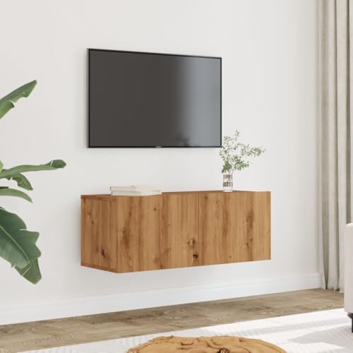 KLYEON TV-Wandschränke 2 STK. Artisan-Eiche Holz TV Schrank Modernes Design for Tagungsraum 80x30x30 cm von KLYEON