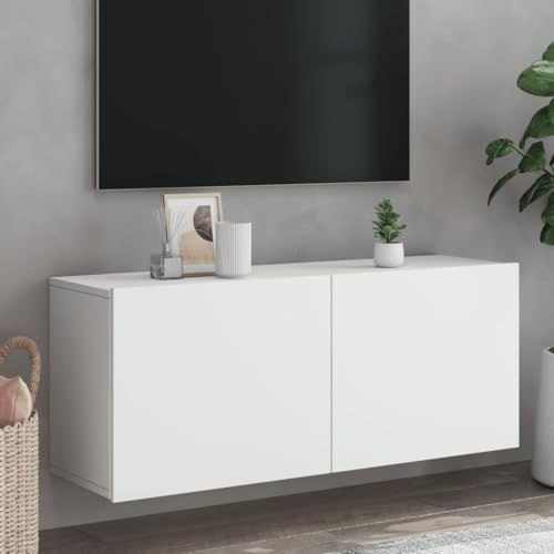 KLYEON TV-Wandschrank Weiß TVSchrank Modernes Design TV Schrank for Tagungsraum 100x30x41 cm KLYEON TV-Wandschrank Weiß TVSchrank Modernes Design TV Schrank for Tagungsraum 100x30x41 cm von KLYEON