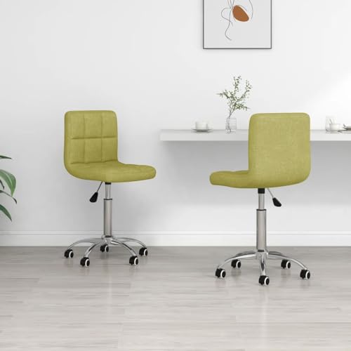 Küchenstühle, Stuhl for Zimmer, Raumbestuhlung, Bauernhaus-Atmosphäre, leicht zu reinigen, atmungsaktive Esszimmersitze, ergonomische Unterstützung ( Color : Grün 2 Stk , Size : 40 x 47 x (74.5-86) cm von KLYEON