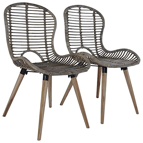 Stühle for den Esstisch, Stuhl for den Raum, bequeme Sitzgelegenheiten, ergonomische Esszimmersitze, leicht zu reinigende Oberfläche, stabile gemütliche Abende ( Color : Braun 2 Stk , Size : 48 x 64 x von KLYEON