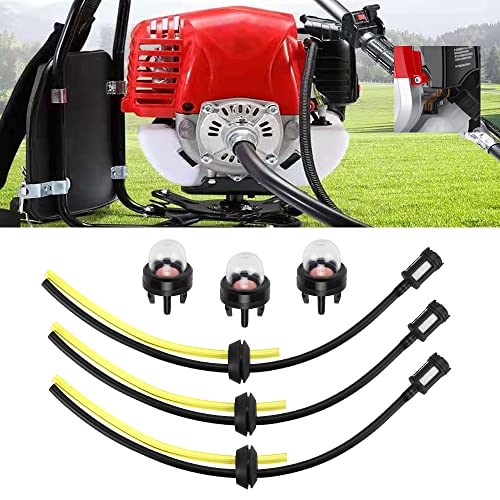 KLYNGTSK 3 Stück Motorsense Kraftstoffleitung Universal Benzinfilter Kit Benzinschlauch Dichtung Kraftstofffilter Schlauch Dichtung 3mm Rasenmäher Benzinschlauch Set für Motorsense Heckenschere von KLYNGTSK