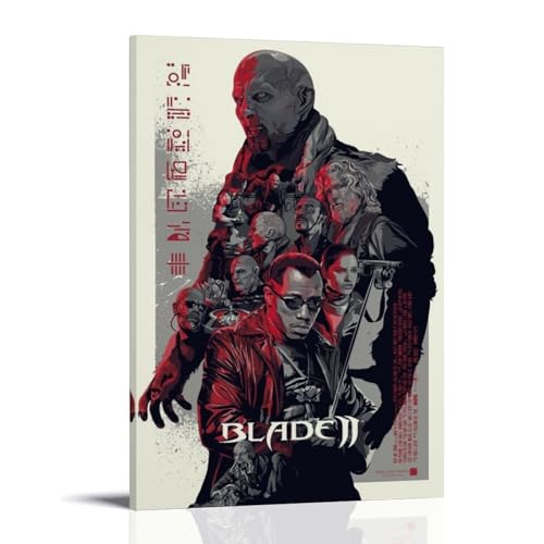 KLYTRD Fantastisches Filmposter, Motiv: Blade II, dekorative Malerei, Leinwand, Wandposter und Kunstdruck, moderne Familienschlafzimmer-Dekoration, Poster, 60 x 90 cm von KLYTRD