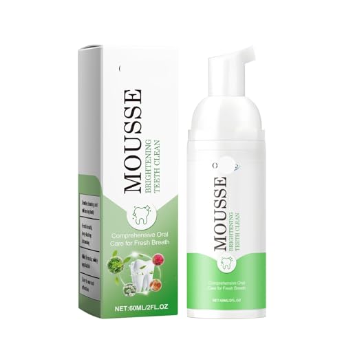 KLYso Schaumzahnpasta for Ultimative Mundfrische Und Strahlende Zähne | Mit Minzextrakt Angereicherte Formel for Den Täglichen Gebrauch | Sanft for Zahnfleisch(2PCS) von KLYso