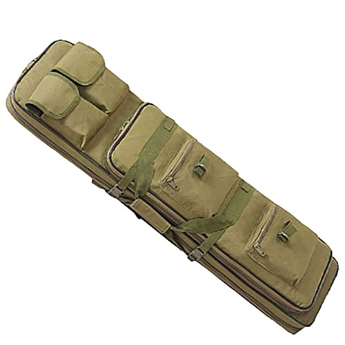 Gewehrkoffer Tactical Long Rifle Gun Bag - 32/38/46 Zoll Outdoor Tactical Gun Case Wasserdicht Weich Gepolsterte Gun Bag Angelrutentasche Rucksack Pistol Shotgun Airsoft Case Storage Green,85CM von KLZUOPT