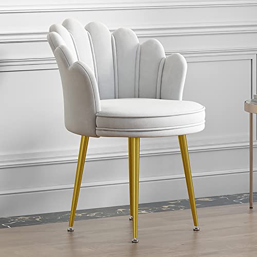 KLZUOPT Exquisiter Schminkstuhl mit Rückenlehne, niedliche Akzentstühle fürs Schlafzimmer, Flauschiger Wohnzimmerstuhl aus Samt mit Metallbeinen – bequemer Esszimmerstuhl mit mittelhoher Rückenlehne KLZUOPT Exquisiter Schminkstuhl mit Rückenlehne, niedliche Akzentstühle fürs Schlafzimmer, Flauschiger Wohnzimmerstuhl aus Samt mit Metallbeinen – bequemer Esszimmerstuhl mit mittelhoher Rückenlehne von KLZUOPT