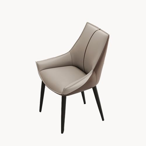 KLZUOPT Exquisiter ergonomischer Esszimmerstuhl, Küchenstuhl mit Armlehnen und hoher Rückenlehne, Esszimmerstuhl, Manikürestuhl, Frisierstuhl, Büroverhandlungsstuhl, Empfangsstuhl von KLZUOPT
