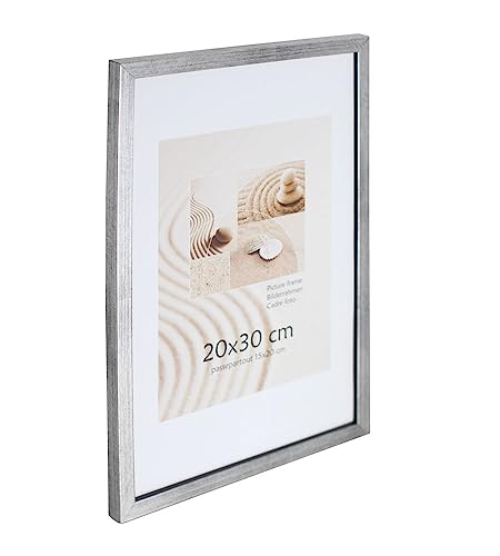 Holz Bilderrahmen Plexi Foto Rahmen Collage Wanddeko Poster S111: Farbe: Silber | Format: 29,7x42 A3 von KM Foto