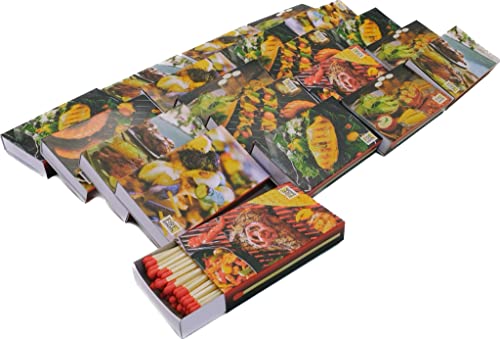 20 Schachteln à 50 Zündhölzer für Grill, Kamin und Kerzen Camino 10 cm (1000 Streichhölzer), Motiv Grillen KM Match Art. 1523/s von KM Firemaker