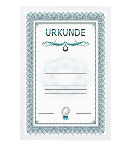 Dokument Bilderrahmen Holz Urkunde Foto Rahmen Poster: Farbe: Weiß | Format: 21x29,7 A4 von KM Foto