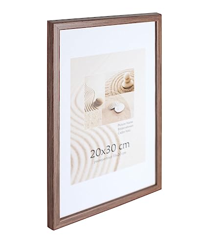 Holz Bilderrahmen Plexi Foto Rahmen Collage Wanddeko Poster S111: Farbe: Braun | Format: 29,7x42 A3 von KM Foto