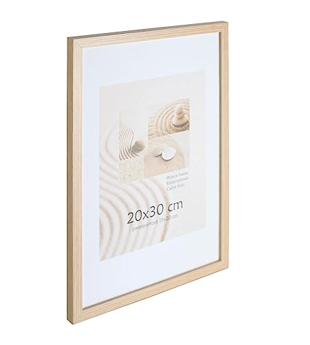 Holz Bilderrahmen Plexi Foto Rahmen Collage Wanddeko Poster S111: Farbe: Eiche | Format: 29,7x42 A3 von KM Foto