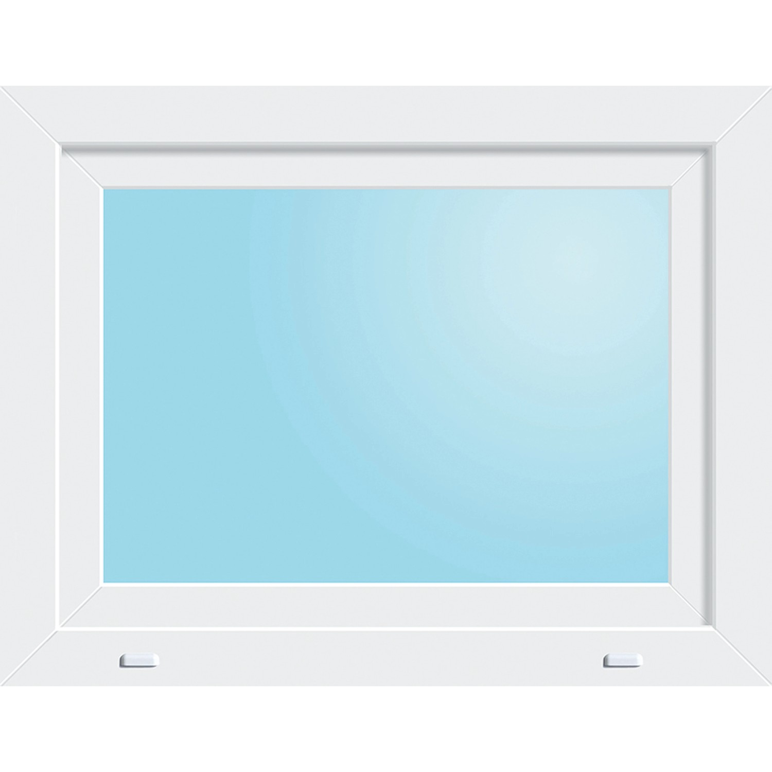 KM Meeth Kunststofffenster CL7 Weiß 75 cm x 120 DIN rechts Uw-Wert 0,90 von KM Meeth