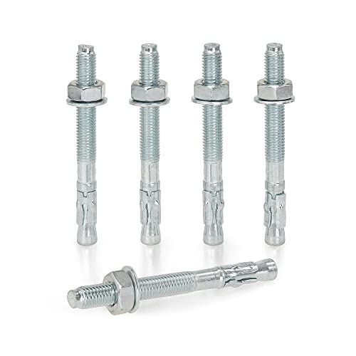 KM TRADE Bolzenanker - Schwerlastanker aus verzinktem Stahl mit ETA Zulassung, Option 7 - M10 x 100 mm, fixierbare Dicke: 30 mm - 10 Stück von KM TRADE