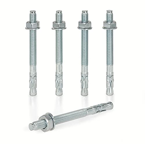 KM TRADE Bolzenanker - Schwerlastanker aus verzinktem Stahl mit ETA Zulassung, Option 7 - M10 x 120 mm, fixierbare Dicke: 50 mm - 25 Stück KM TRADE Bolzenanker - Schwerlastanker aus verzinktem Stahl mit ETA Zulassung, Option 7 - M10 x 120 mm, fixierbare Dicke: 50 mm - 25 Stück von KM TRADE