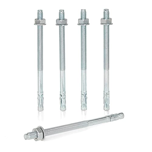 KM TRADE Bolzenanker - Schwerlastanker aus verzinktem Stahl mit ETA Zulassung, Option 7 - M10 x 75 mm, fixierbare Dicke: 10 mm - 1 Stück von KM TRADE