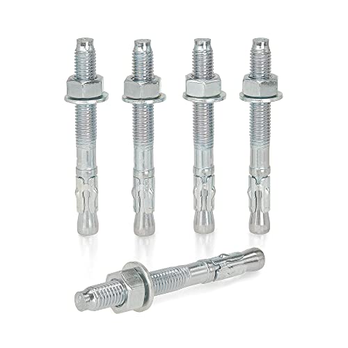 KM TRADE Bolzenanker - Schwerlastanker aus verzinktem Stahl mit ETA Zulassung, Option 7 - M12 x 110 mm, fixierbare Dicke: 28 mm - 10 Stück KM TRADE Bolzenanker - Schwerlastanker aus verzinktem Stahl mit ETA Zulassung, Option 7 - M12 x 110 mm, fixierbare Dicke: 28 mm - 10 Stück von KM TRADE